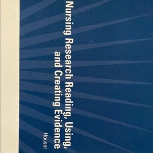 Nursing Research Book in Blue